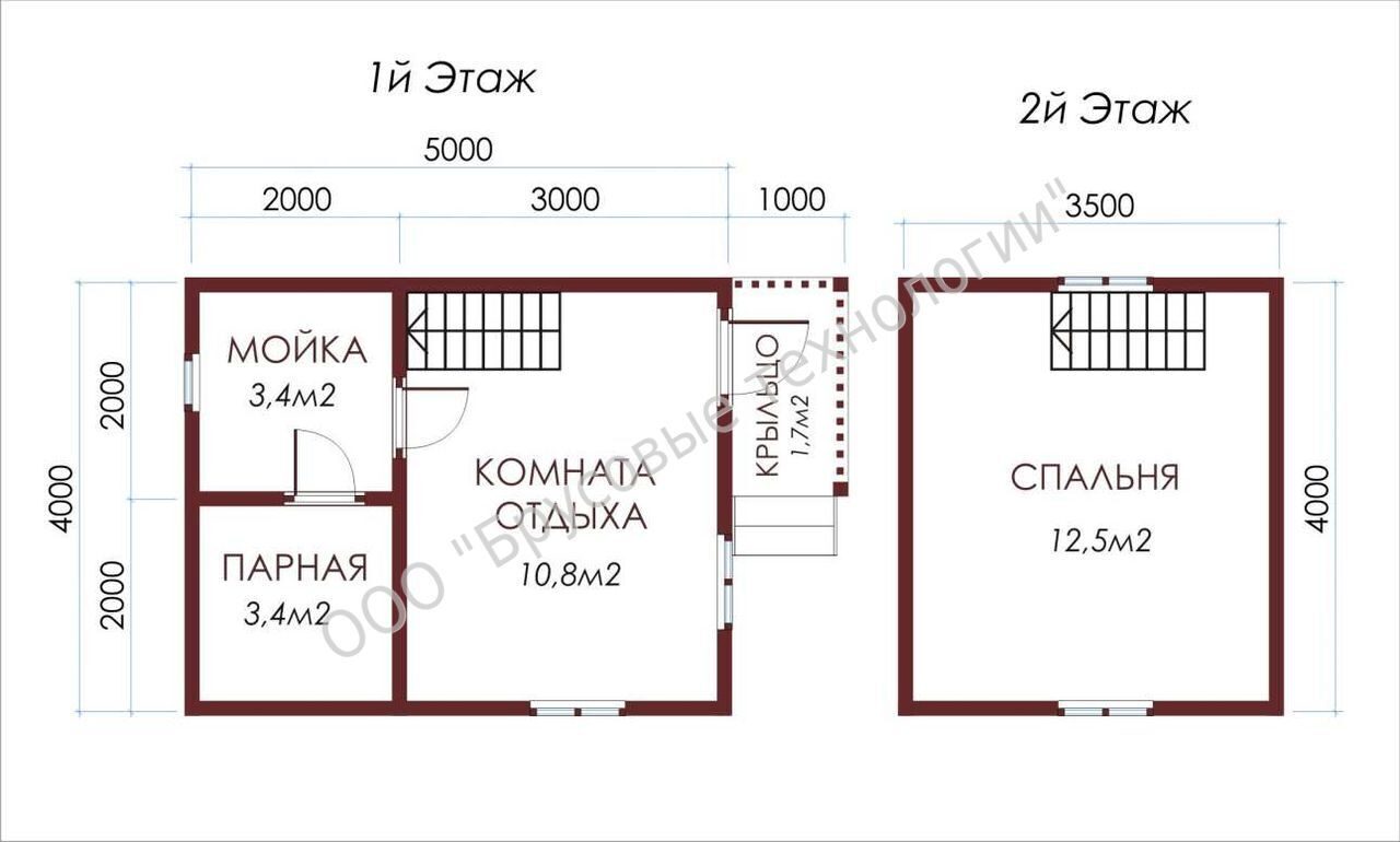 Планировка бани 6х4 с комнатой отдыха и парилкой и мойкой и туалетом