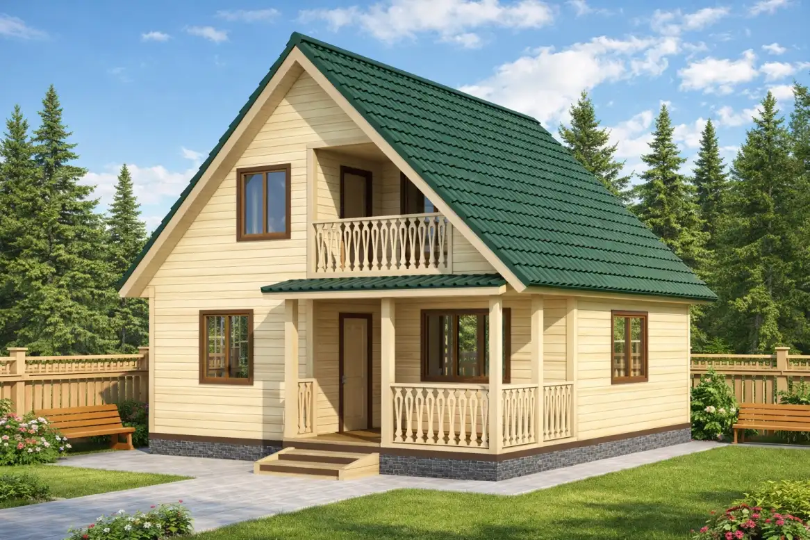 Каркасный дом «Вельск» 7*7