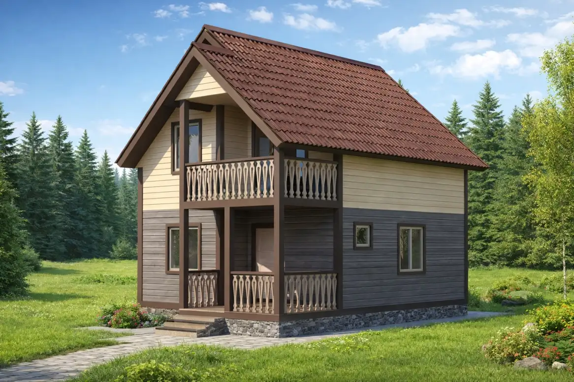 Дом из бруса «Арзамас» 6*6