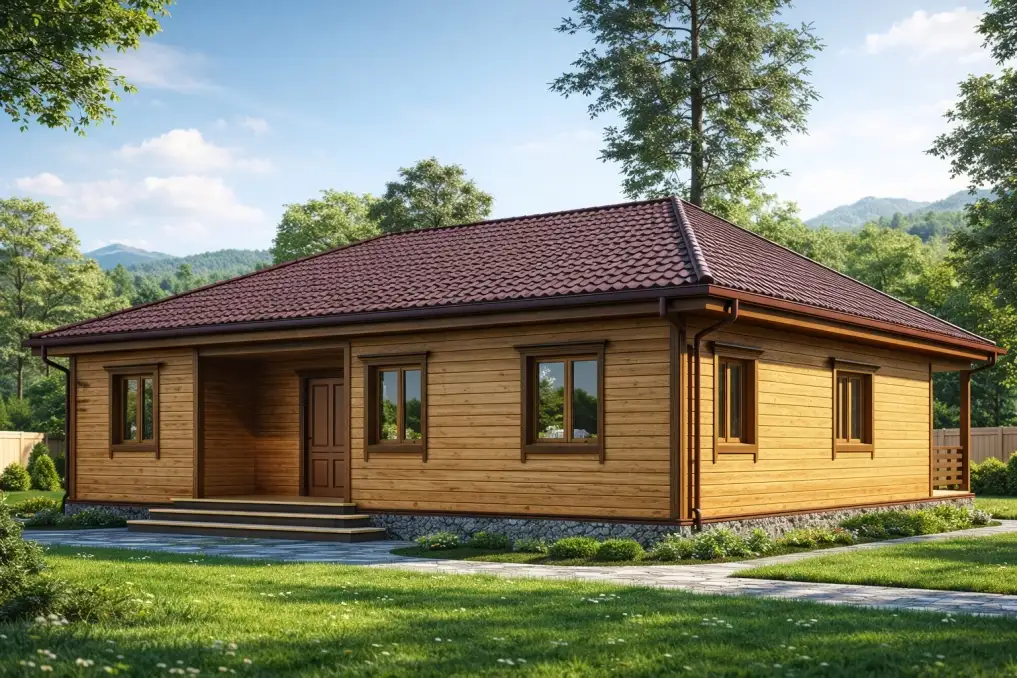Дом из бруса «Хабаровск» 12*12
