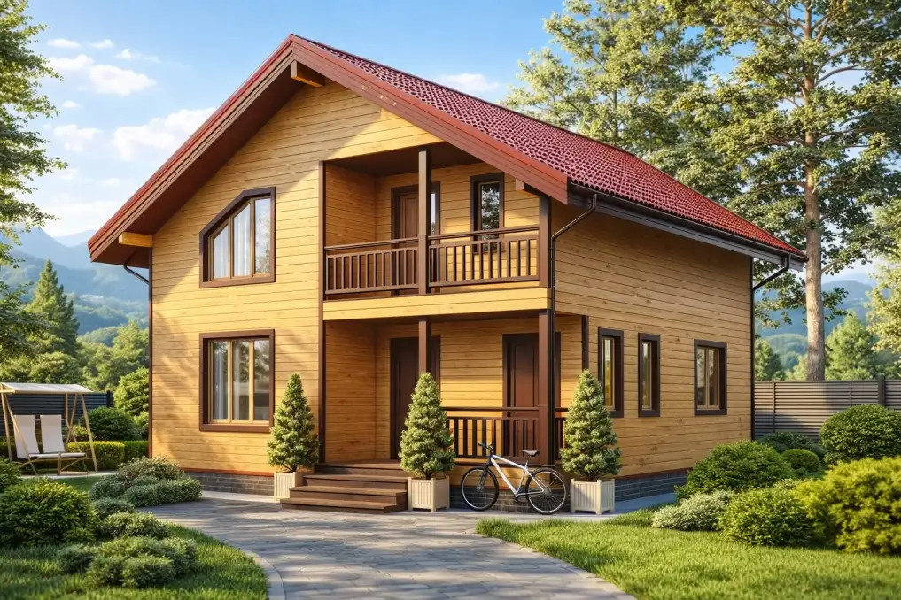Каркасный дом «Калуга» 8*9
