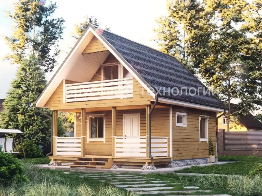 Дом из бруса «Петрозаводск» 6*8