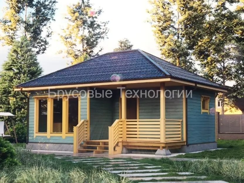 Баня из бруса «Луара» 6*8