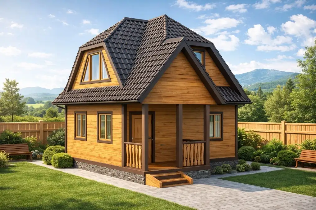 Баня из бруса «Вилюй» 5*5