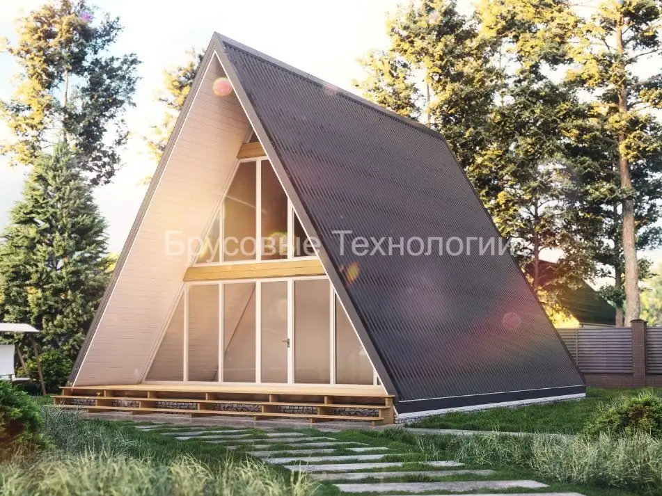 Каркасный дом «Альпы» 8*9