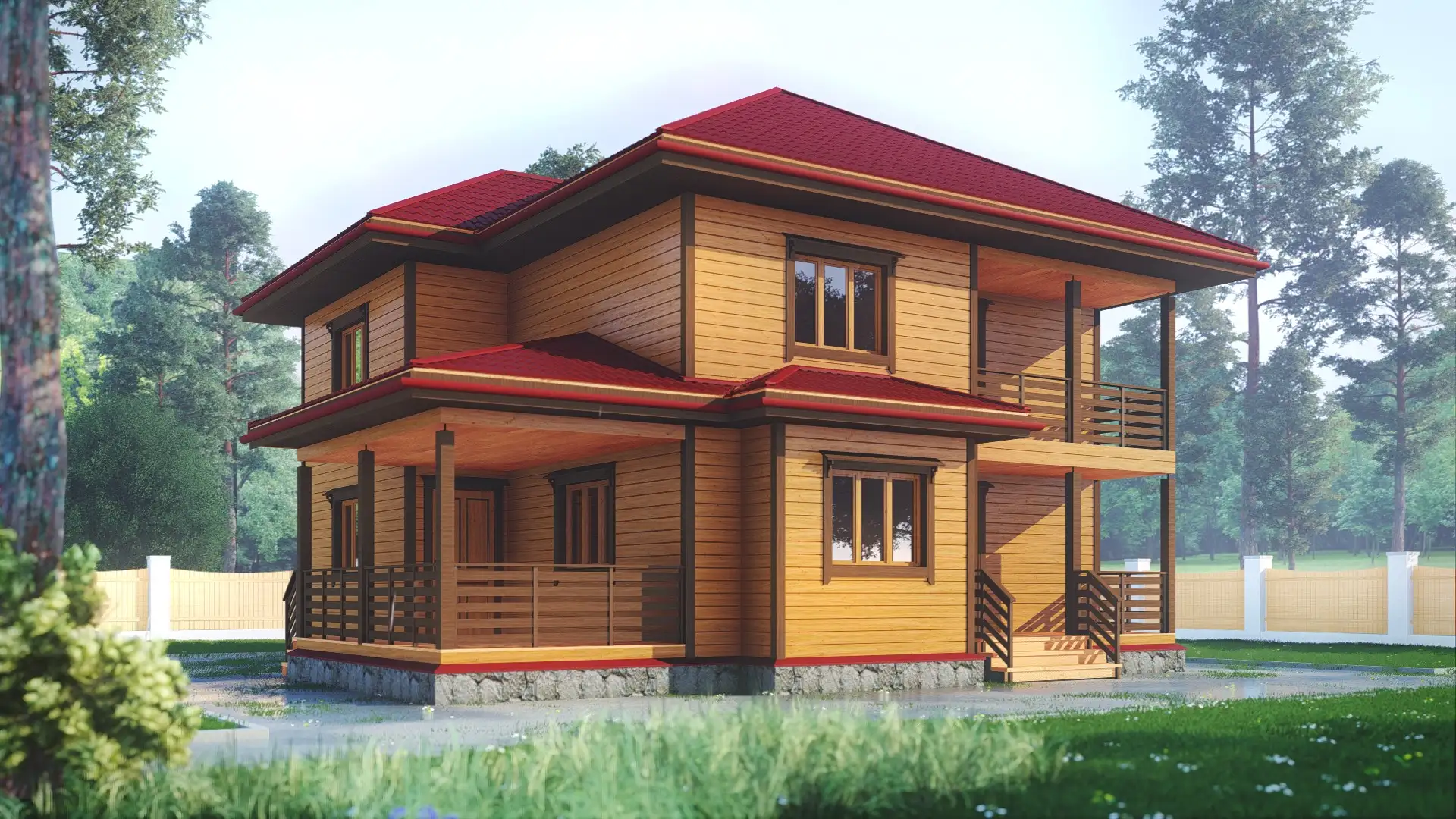 Каркасный дом «Святогор» 10*10