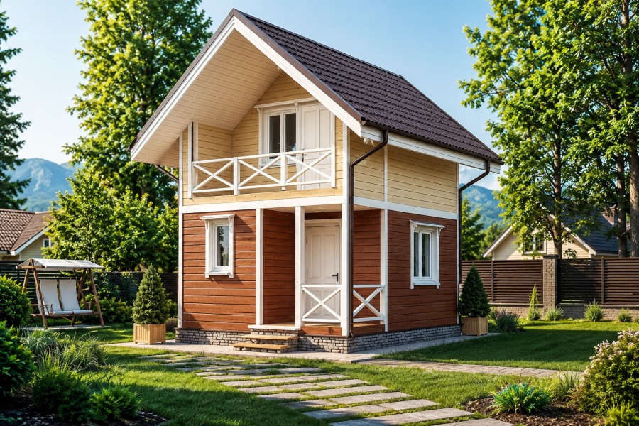 Баня из бруса «Южная» 4.5*5