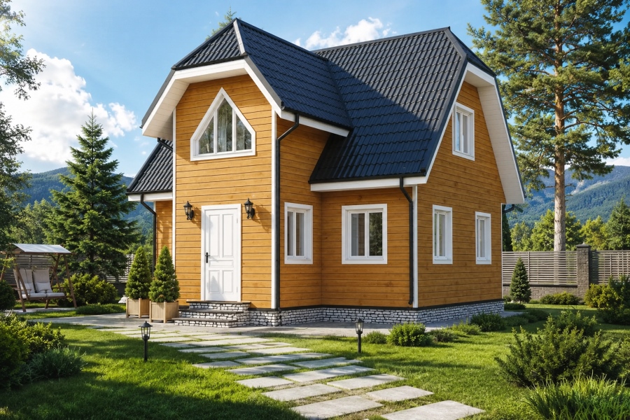Каркасный дом «Углич» 6*8