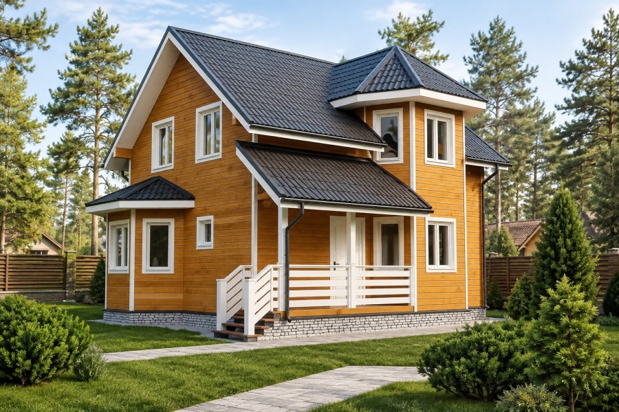 Дом из бруса «Киров» 6*8