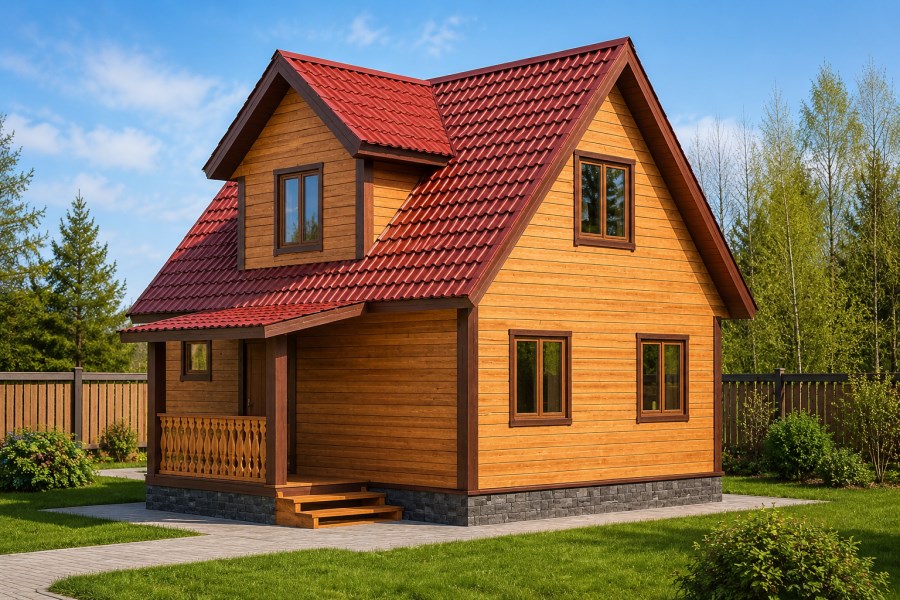 Дом из бруса «Калининград» 5*7
